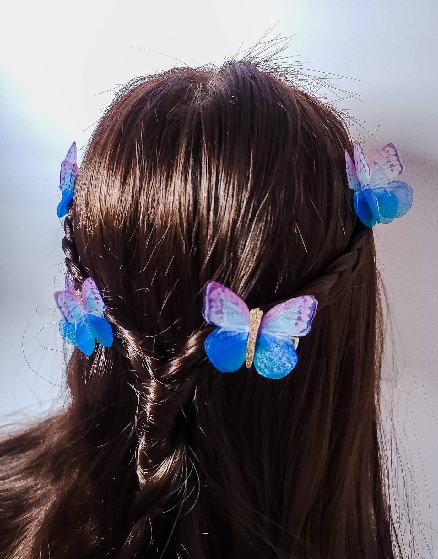 Butterfly Hair Clips | Butterfly Hair Accessories | Set of 2 Butterfly Pins | Girls Hair Clip | Butterfly Barrette | Wedding Accessories |