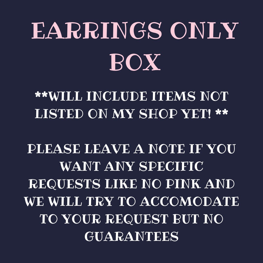 LARGE Jewelry Mystery Box | Earrings Mystery Box | Jewelry Bundle | Grab Bags | Earrings, Bracelets | Birthday Box | Gift for Her