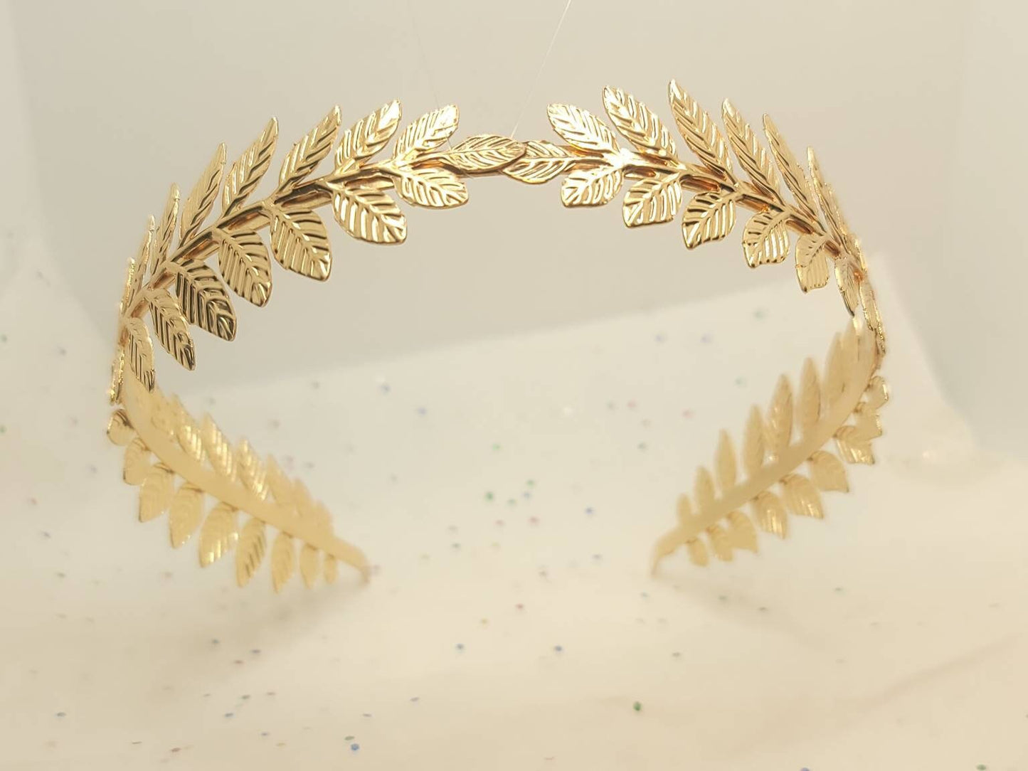 Laurel Leaf Metal Headband Silver/Gold Thin Headband Bridal Wedding Chic Boho