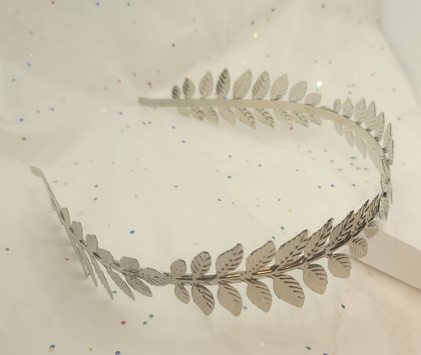 Laurel Leaf Metal Headband Silver/Gold Thin Headband Bridal Wedding Chic Boho