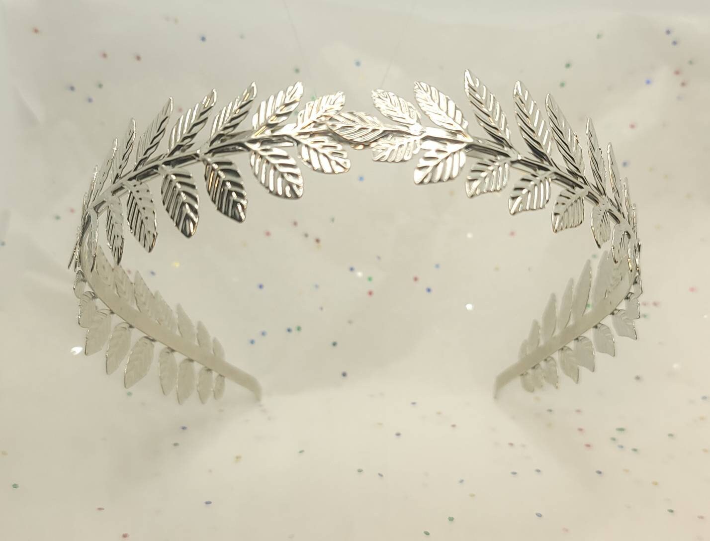 Laurel Leaf Metal Headband Silver/Gold Thin Headband Bridal Wedding Chic Boho