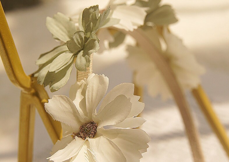 Boho Flower Headband For Women | Floral Hair Wrap| Thin Flower Wreath Headband