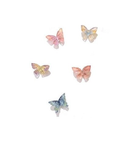 Tiny Butterfly Earrings | Small Butterfly Studs | Resin Butterflies | Cartilage Earring | Dainty Earrings | Minimalist Earring | S925