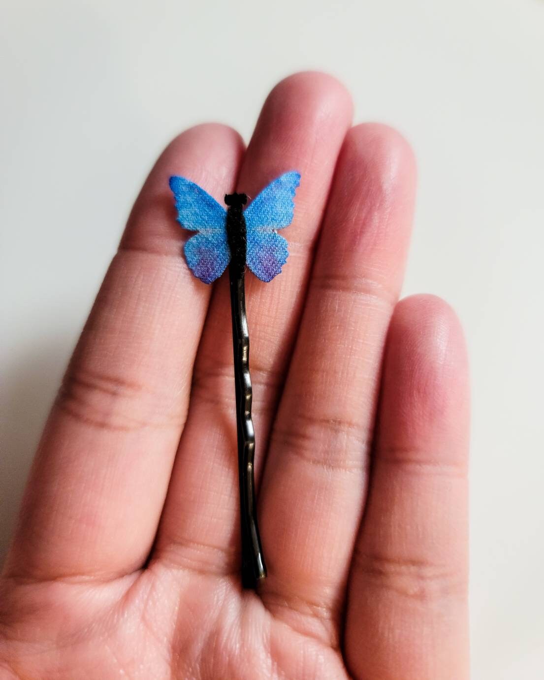 Blue Butterfly Hair Clips | 4 Butterfly Bobby Pins | Small Butterfly | 4 Hair Pins For Girls | Women Hair Accessories | Bridal Hair Clips