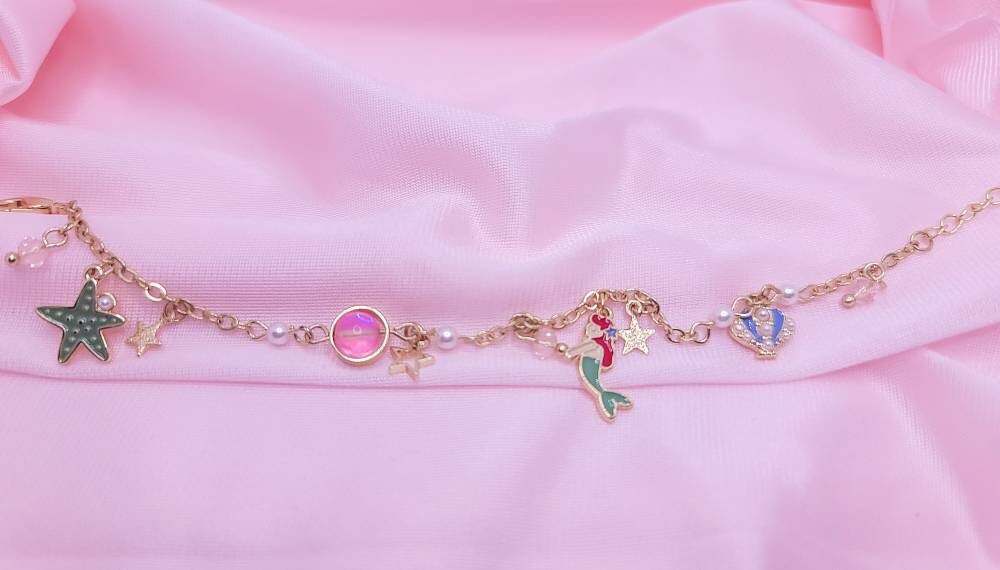 Princess Charm Bracelet | Fairy Tale | Alice in Wonderland | Snow White | Cinderella | Little Mermaid | Cartoon Bracelet | Kawaii