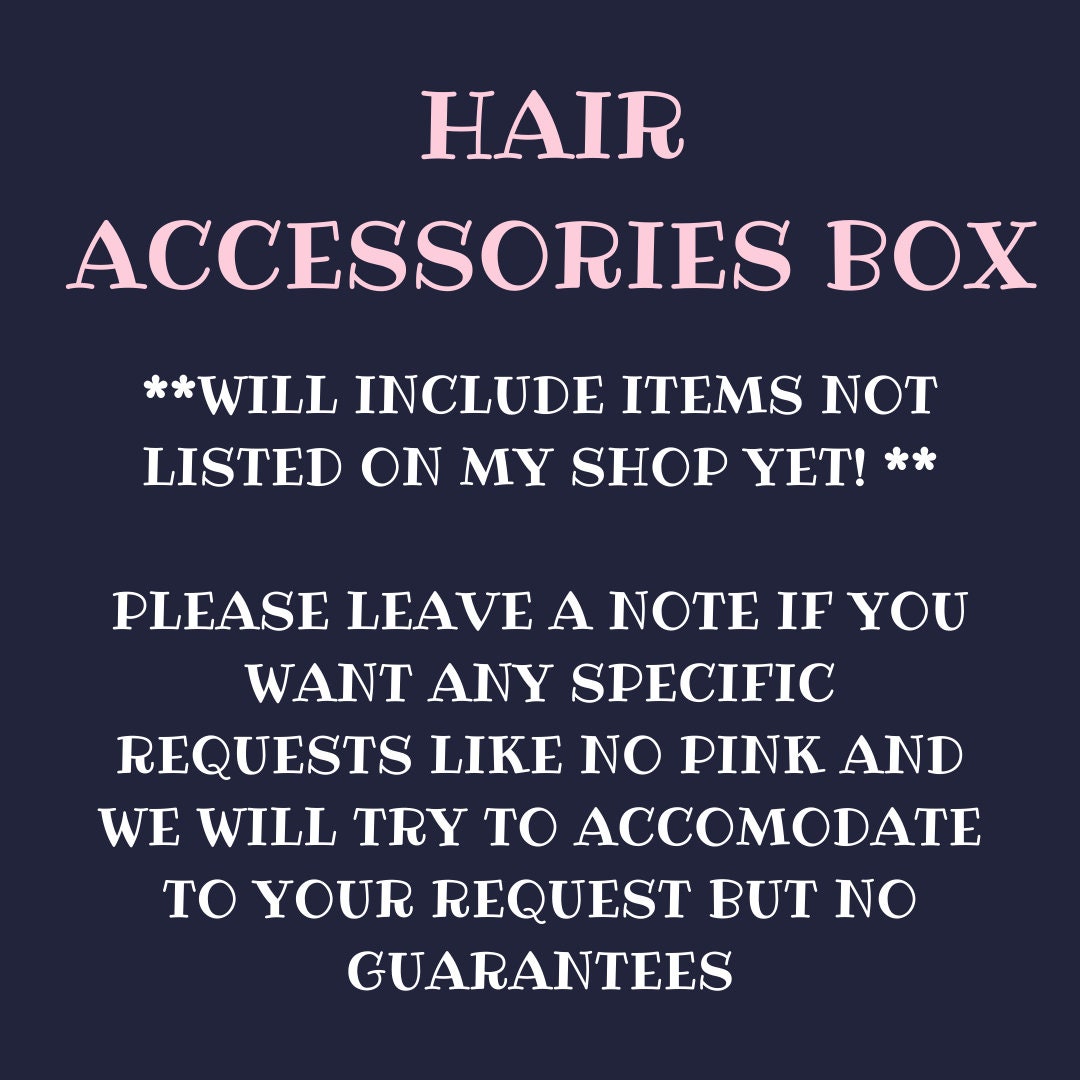 SMALL Hair Accessories Mystery Box | Birthday Mystery Box | Jewelry Bundle | Grab Bags | Hair Clips, Headbands, Hair Scarf | Gift for Her